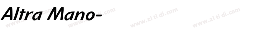 Altra Mano字体转换